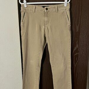 RSQ Seattle Chino Pants Men's 32x29 Khaki Seattle Skinny Taper Casual Slacks